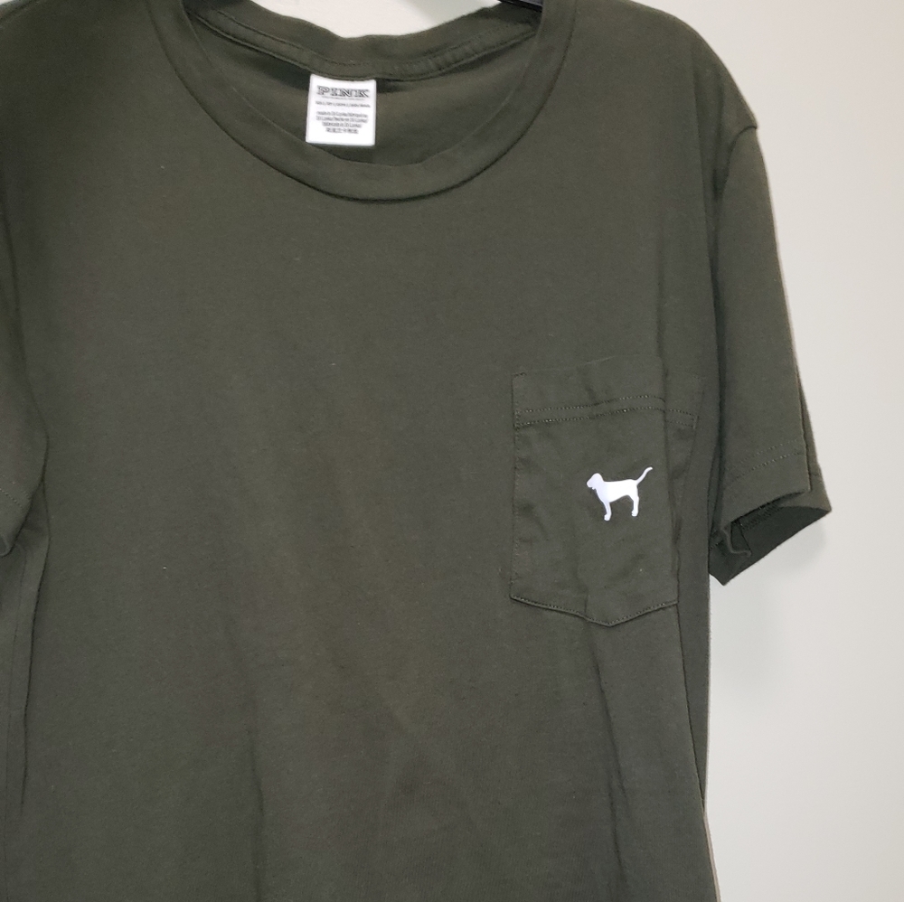 PINK campus pocket tee